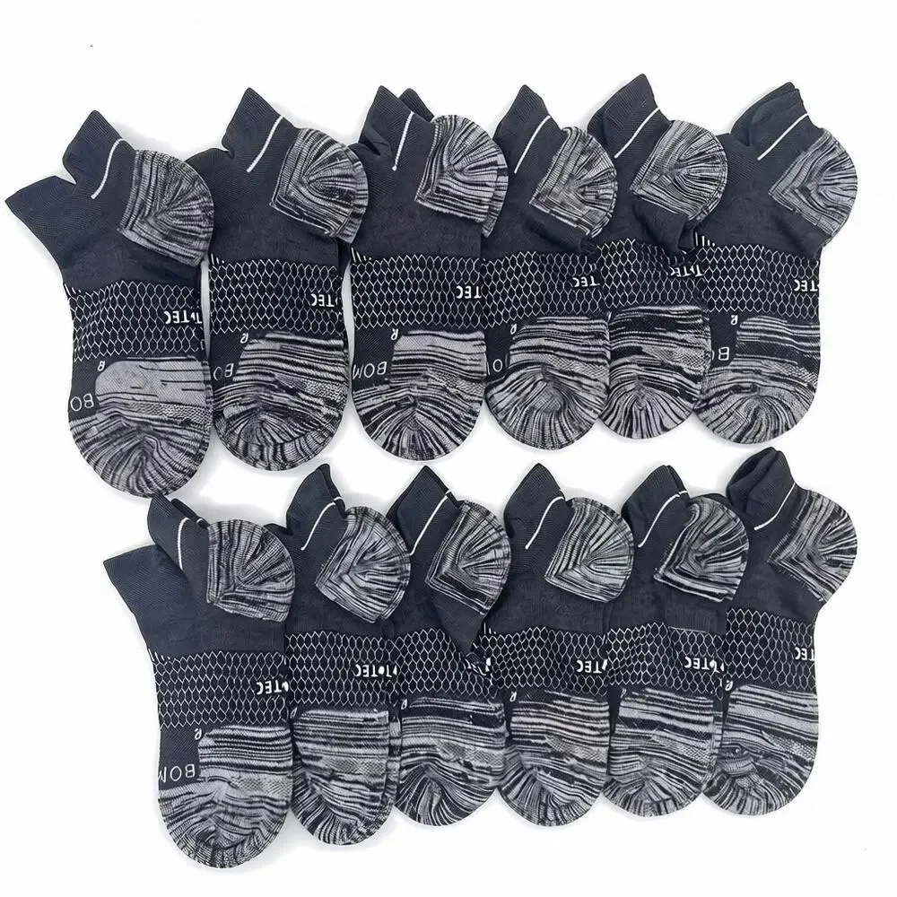 12 Pairs Bombas Performance Hextec Ankle Socks Large NWOT